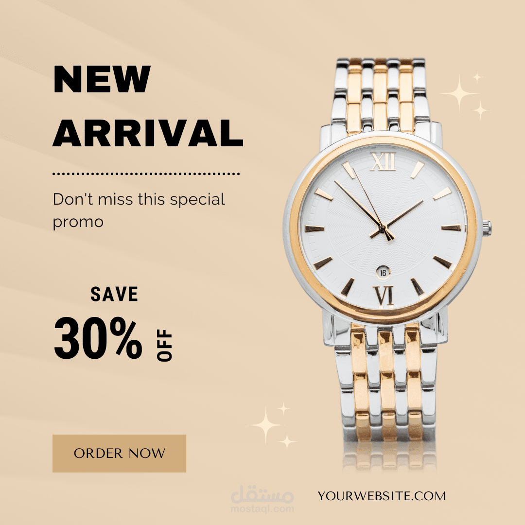 Elegant Watch Advertising Promotion Instagram Post