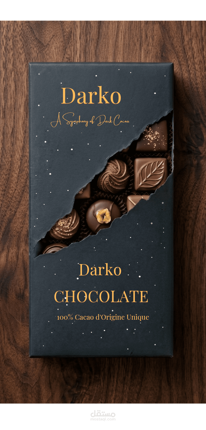 تصميم غلاف منتج شوكولاته