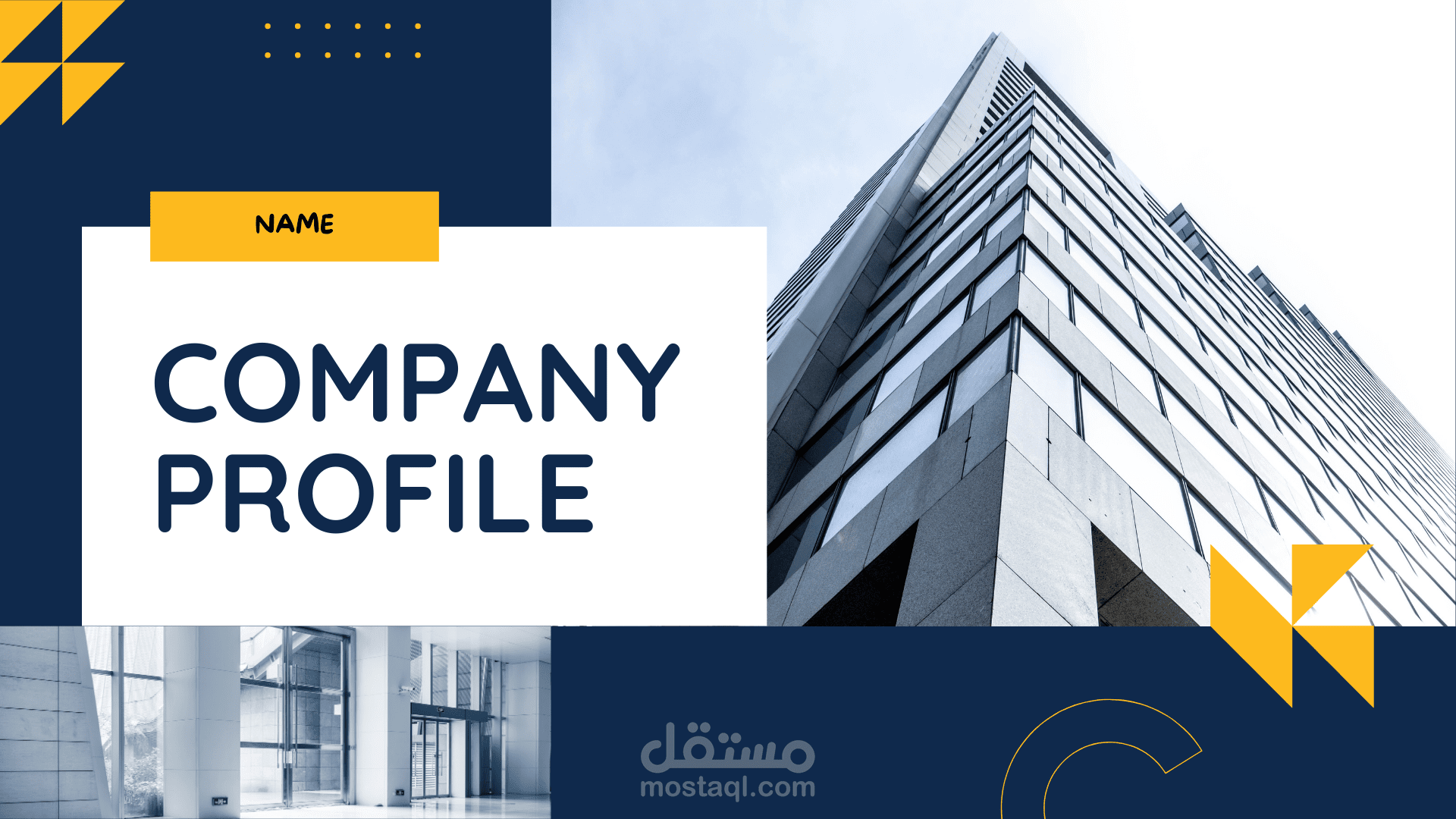 Elegant company profile presentation