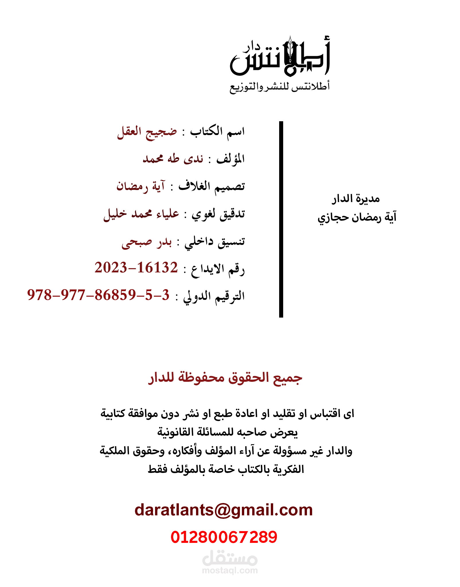 تنسيق كتاب ضجيج العقل