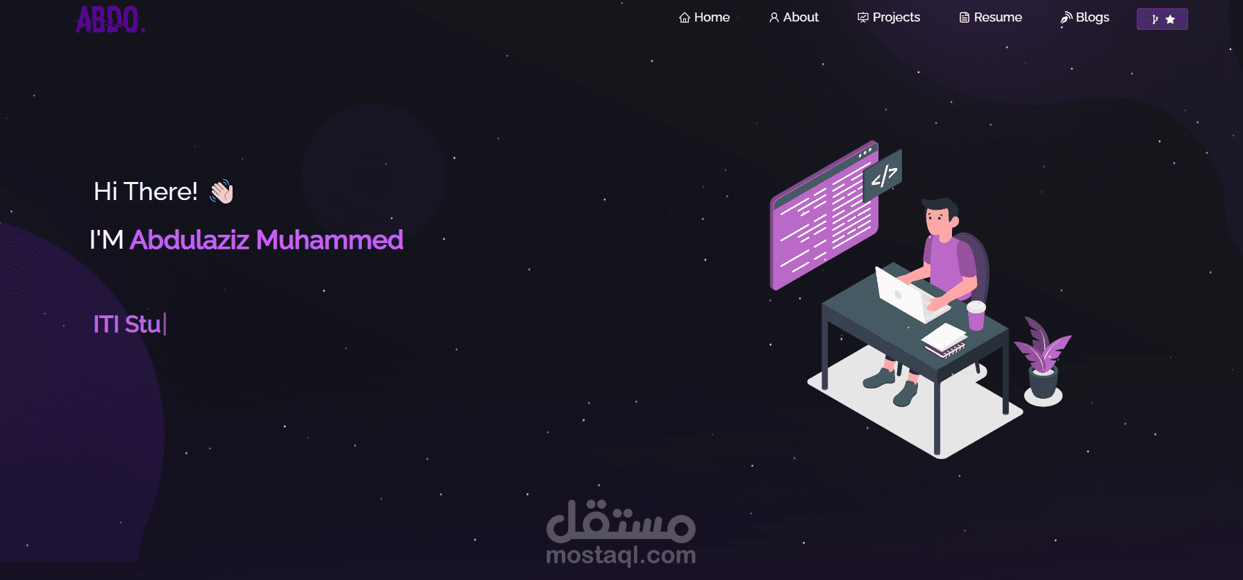 موقع ال Portfolio الخاص بي