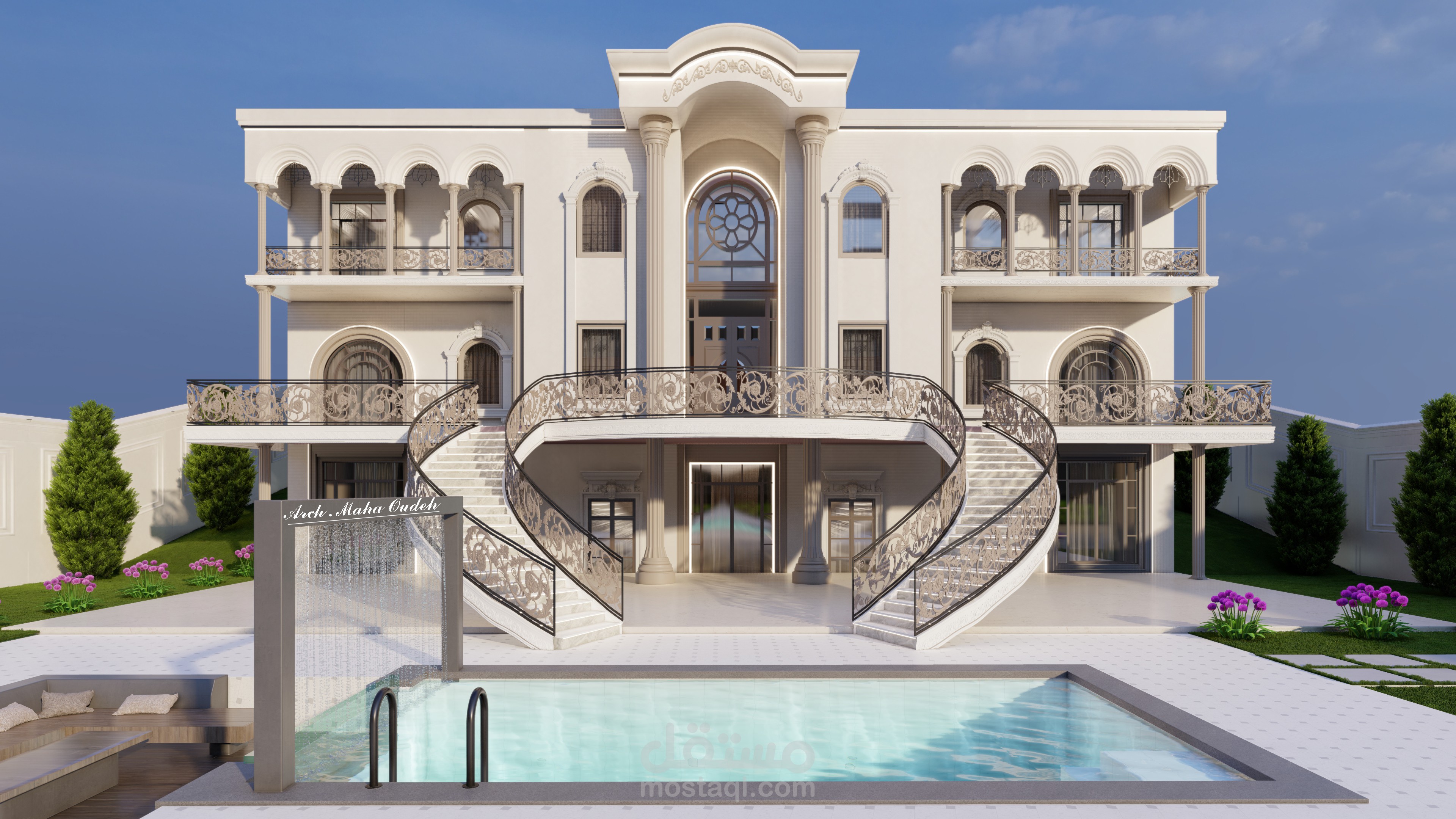 تصميم فيلا كلاسيك
