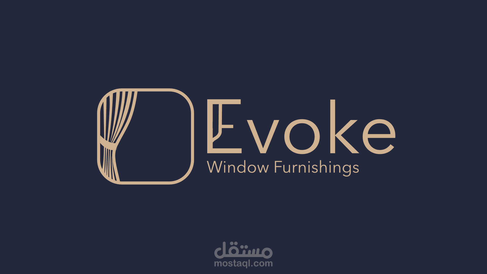هوية بصرية: Evoke للستائر الحديثة