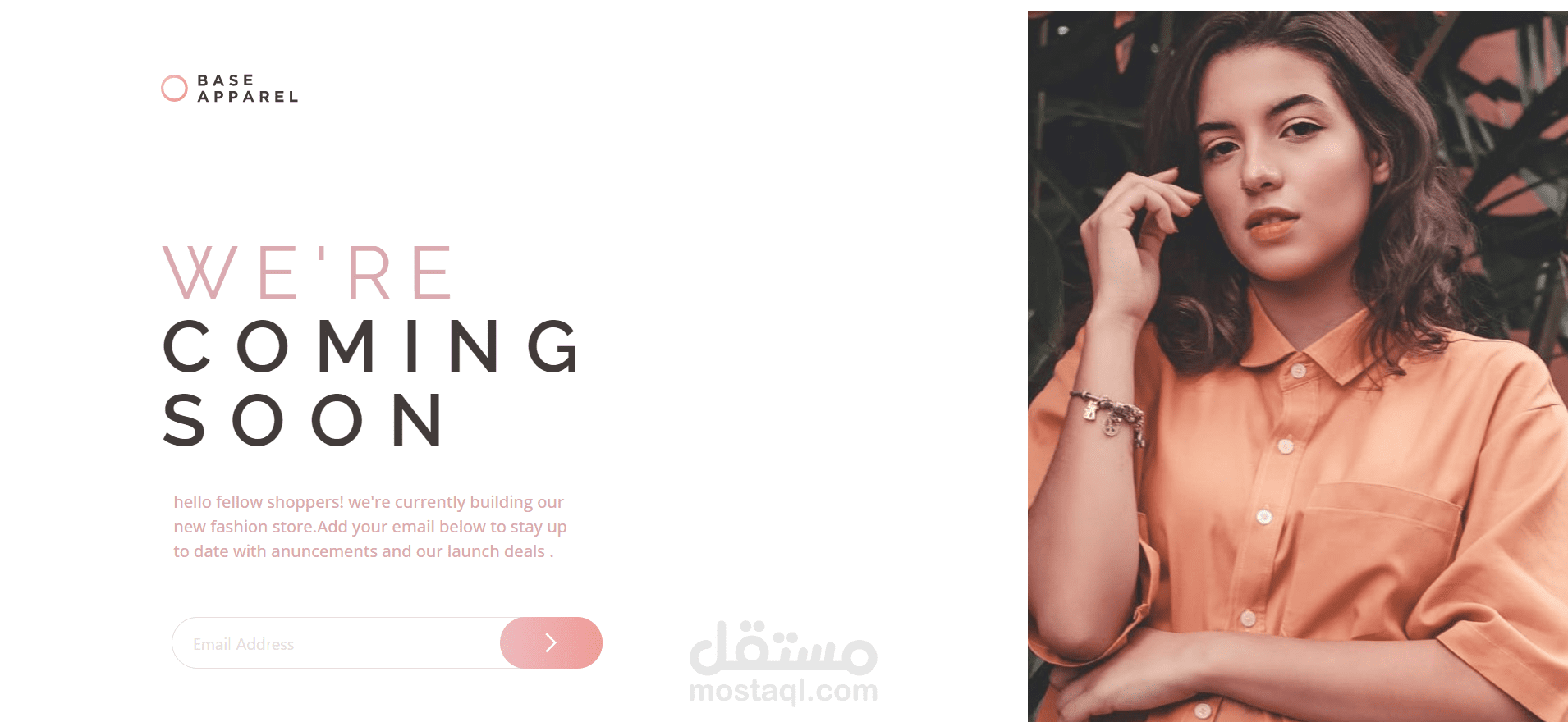 base appeal static landing page