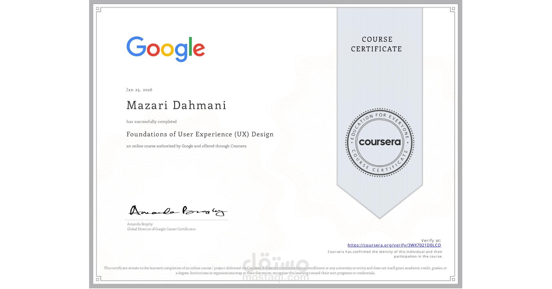 Foundations of User Experience (UX) Design