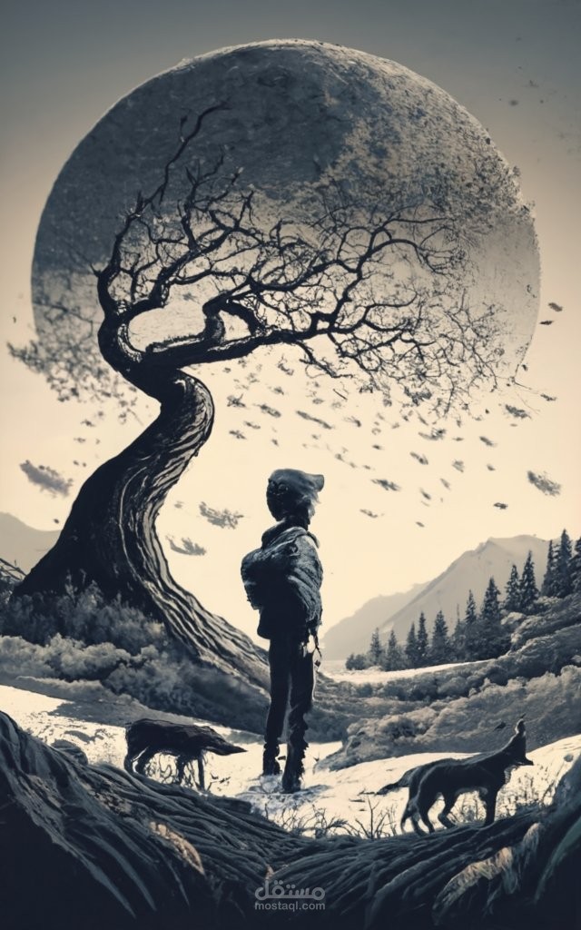 تصميم غلاف لقصه خياليه