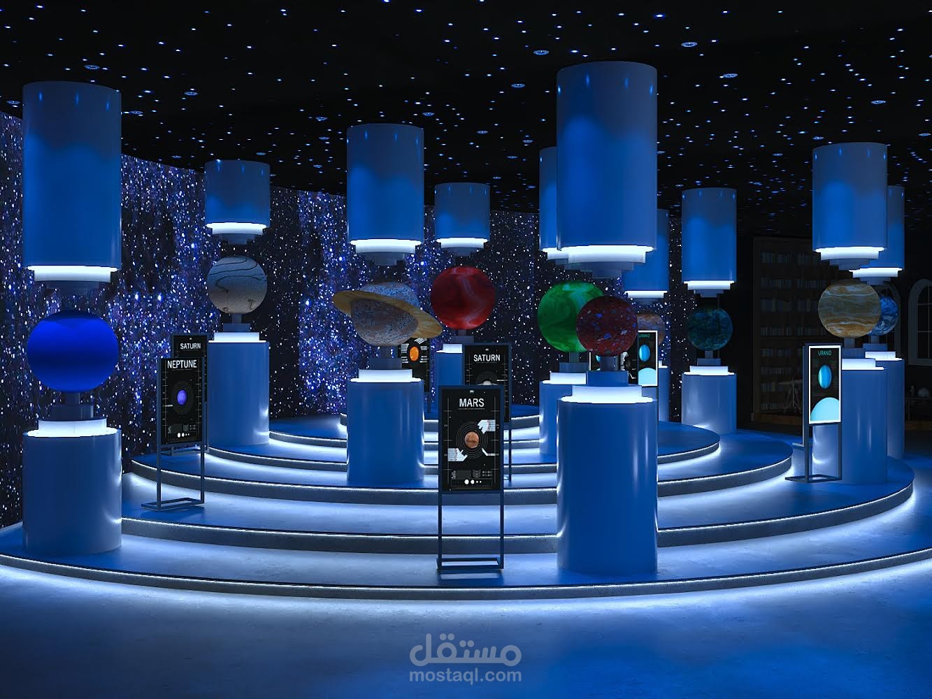 تصميم متحف و معهد و مرصد للفضاء