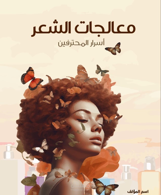 تصميم كتاب عن معالجات الشعر
