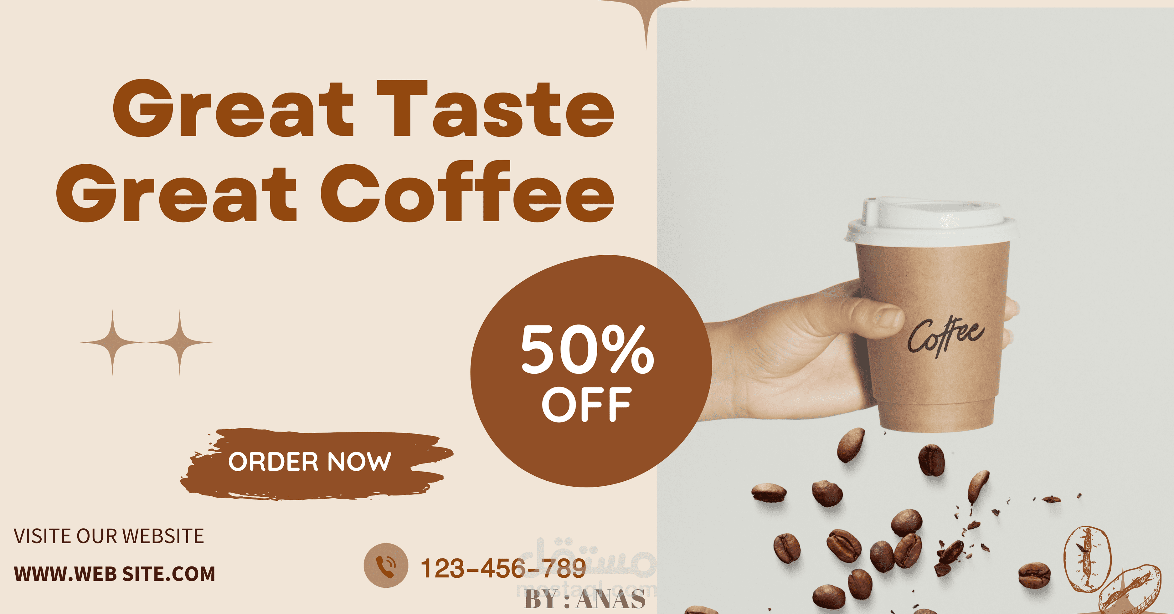 Designs social media post