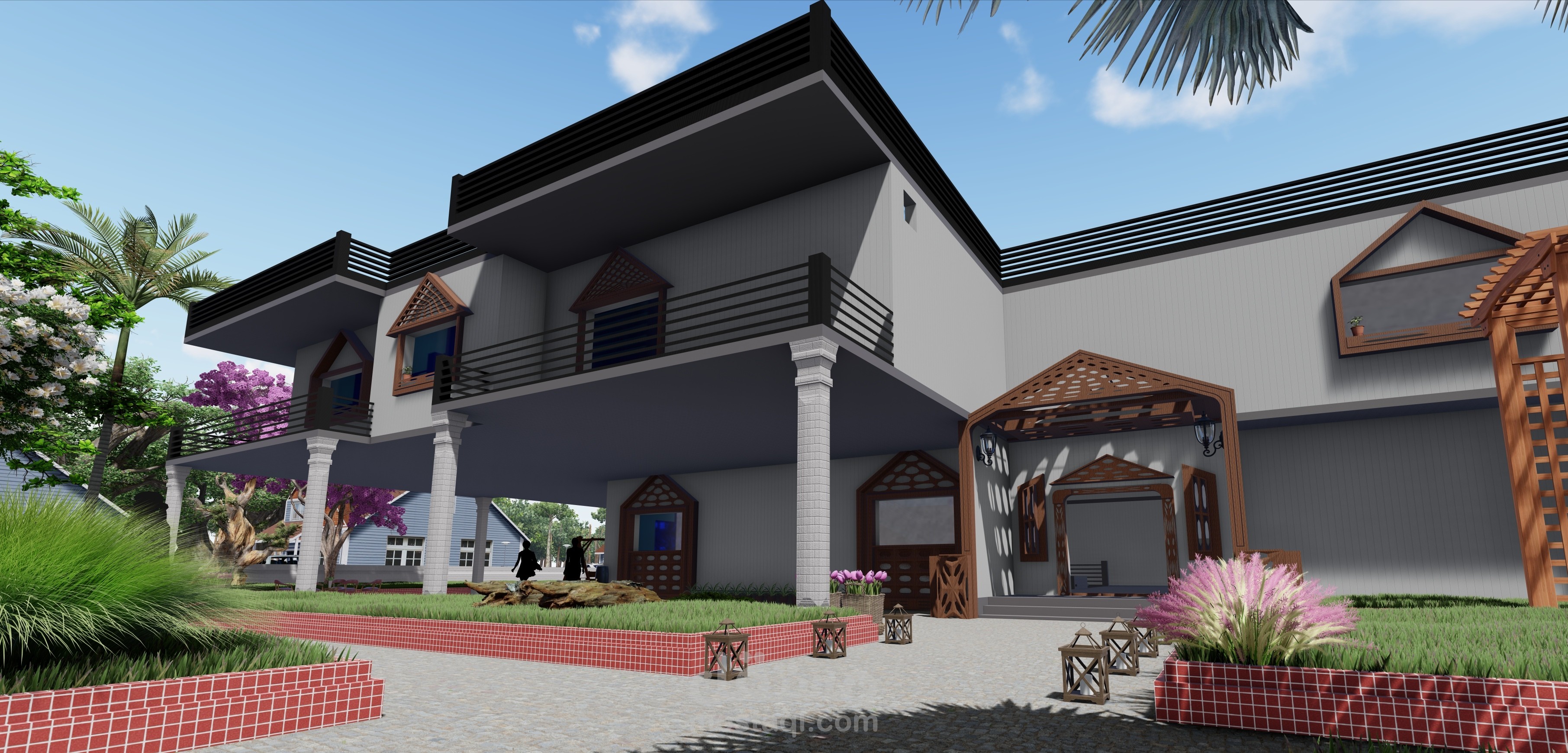 تصميم فيلا سكنية في جمهوية مصر العربية