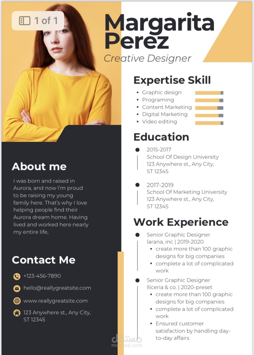 CV سيرة ذاتية