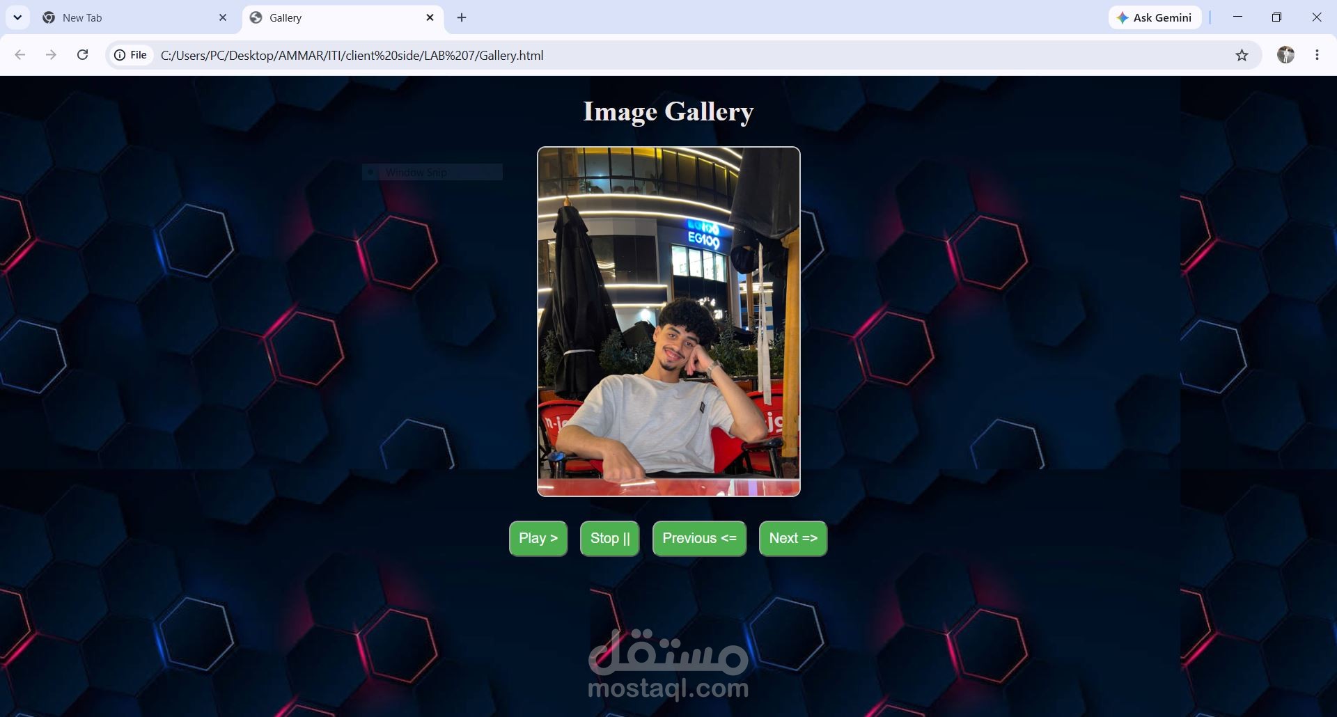 Online gallery