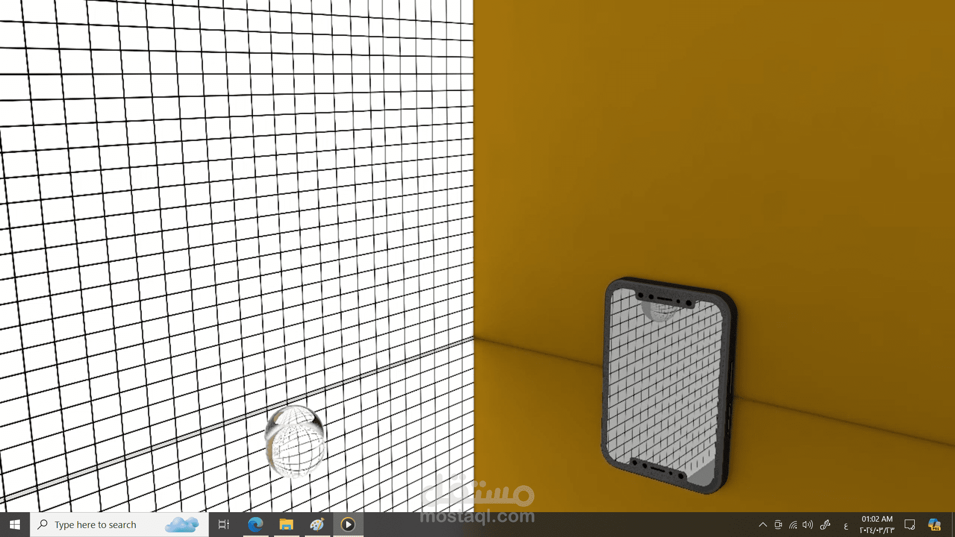 تصميم  3D - إعادة عمل جزء من إعلان هاتف oppo