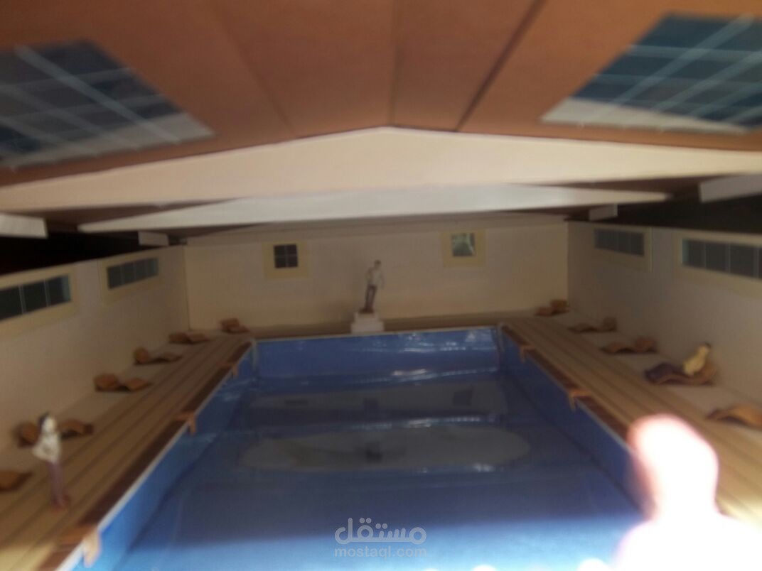 مجسم معماري لمسبح