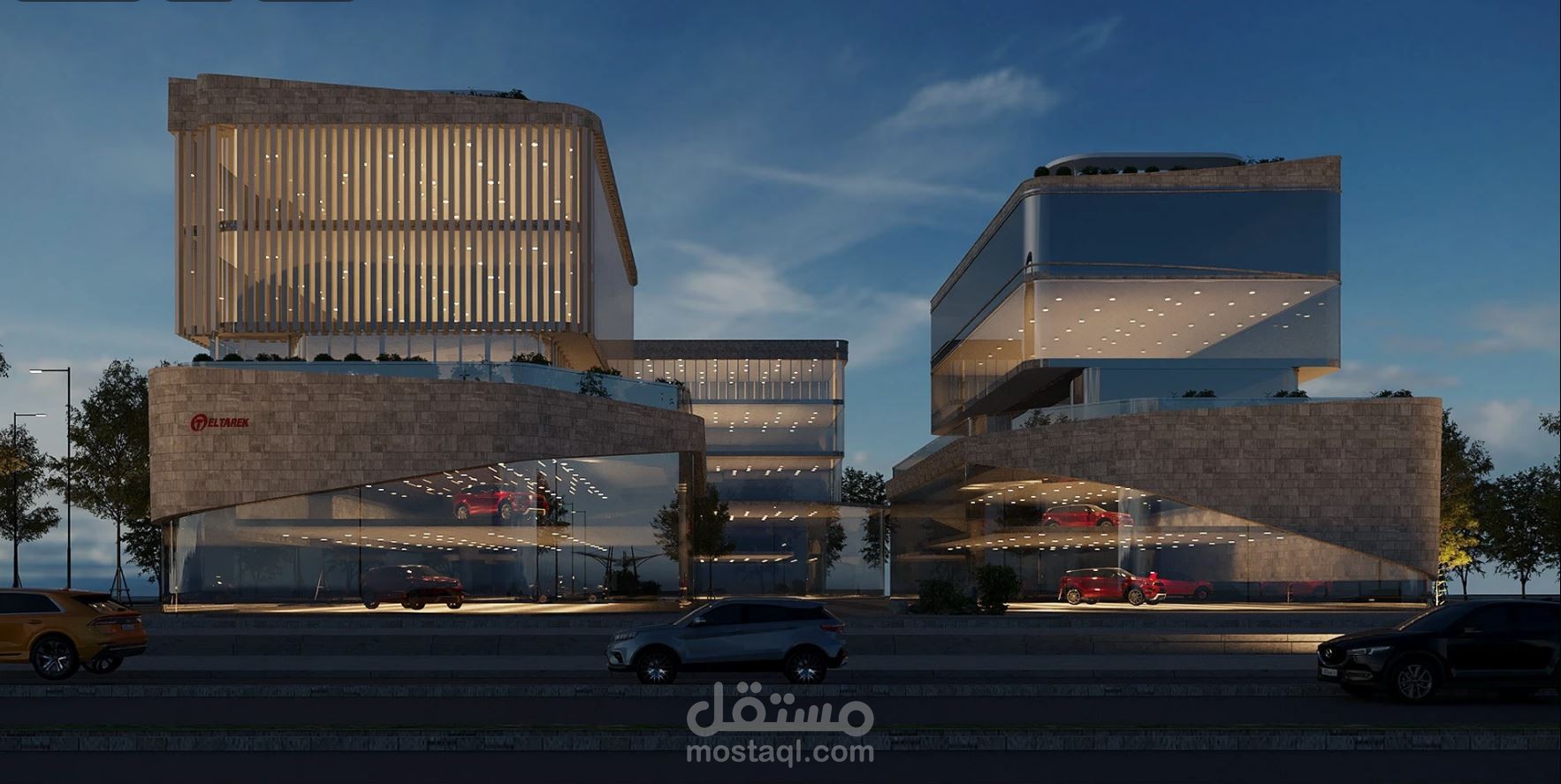 تصميم معرض سيارات