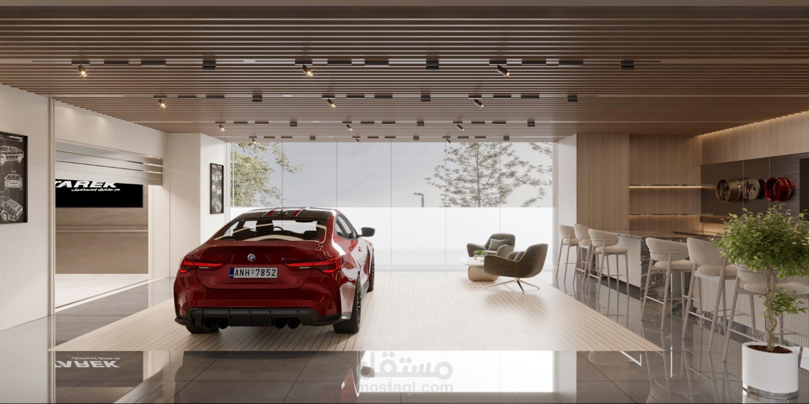 تصميم معرض سيارات 2