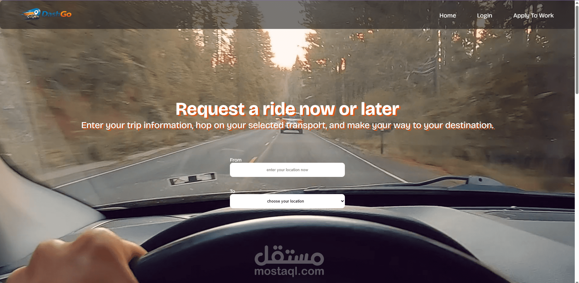 Uber Clone – Ride-Hailing Interface