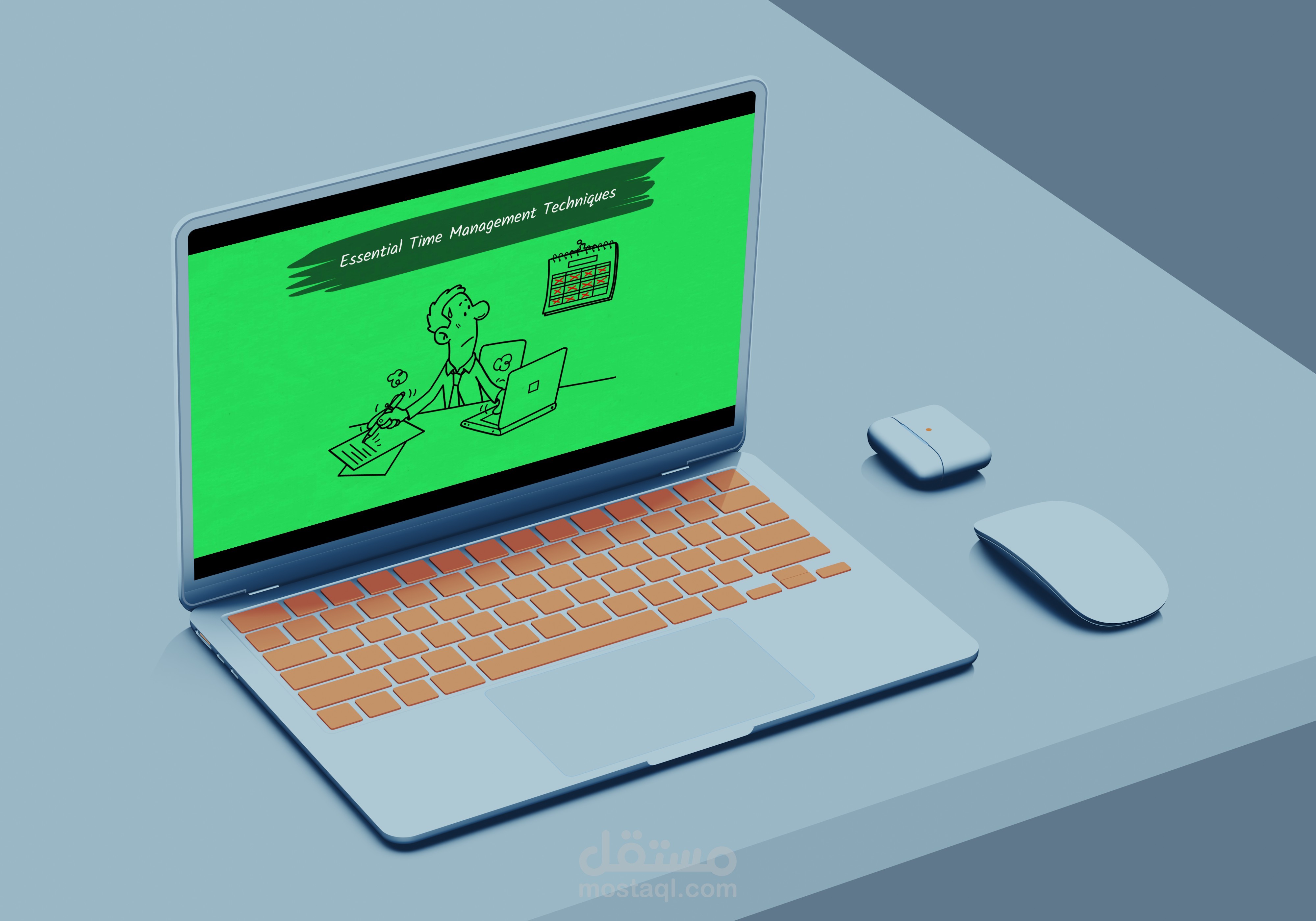 فيديو باللغة الانجليزية عن مهارات تنظيم الوقت - Time Mangement Techniques