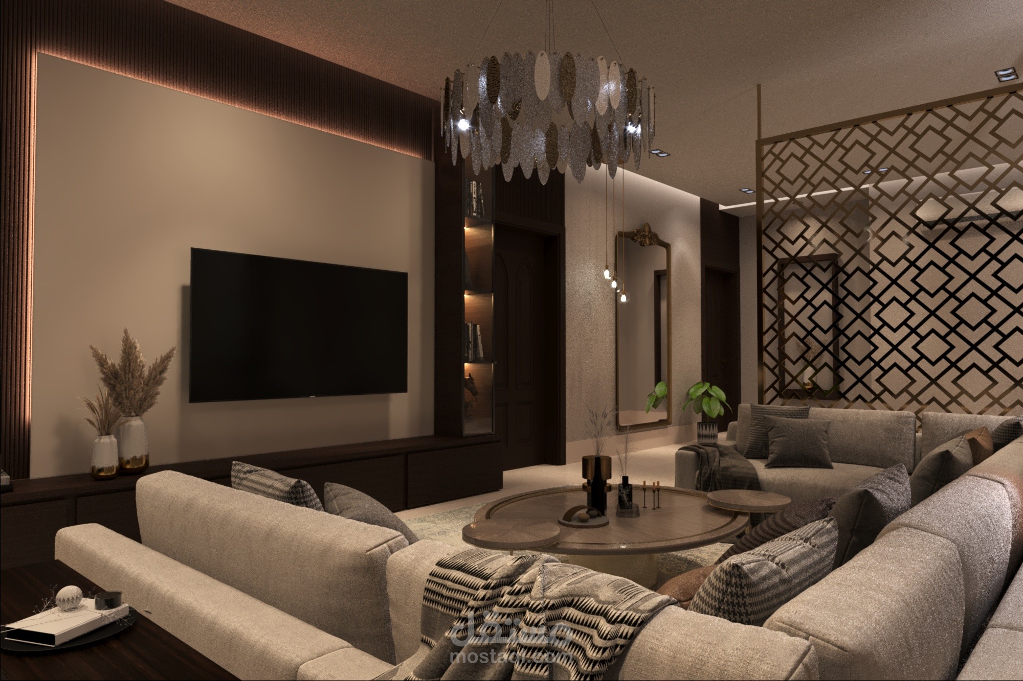 تصميم صالة معيشه