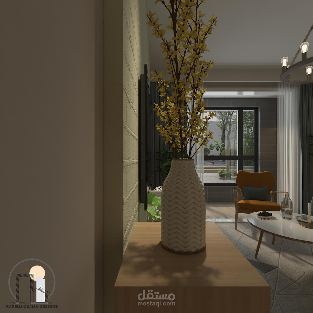تصميم غرفة معيشة