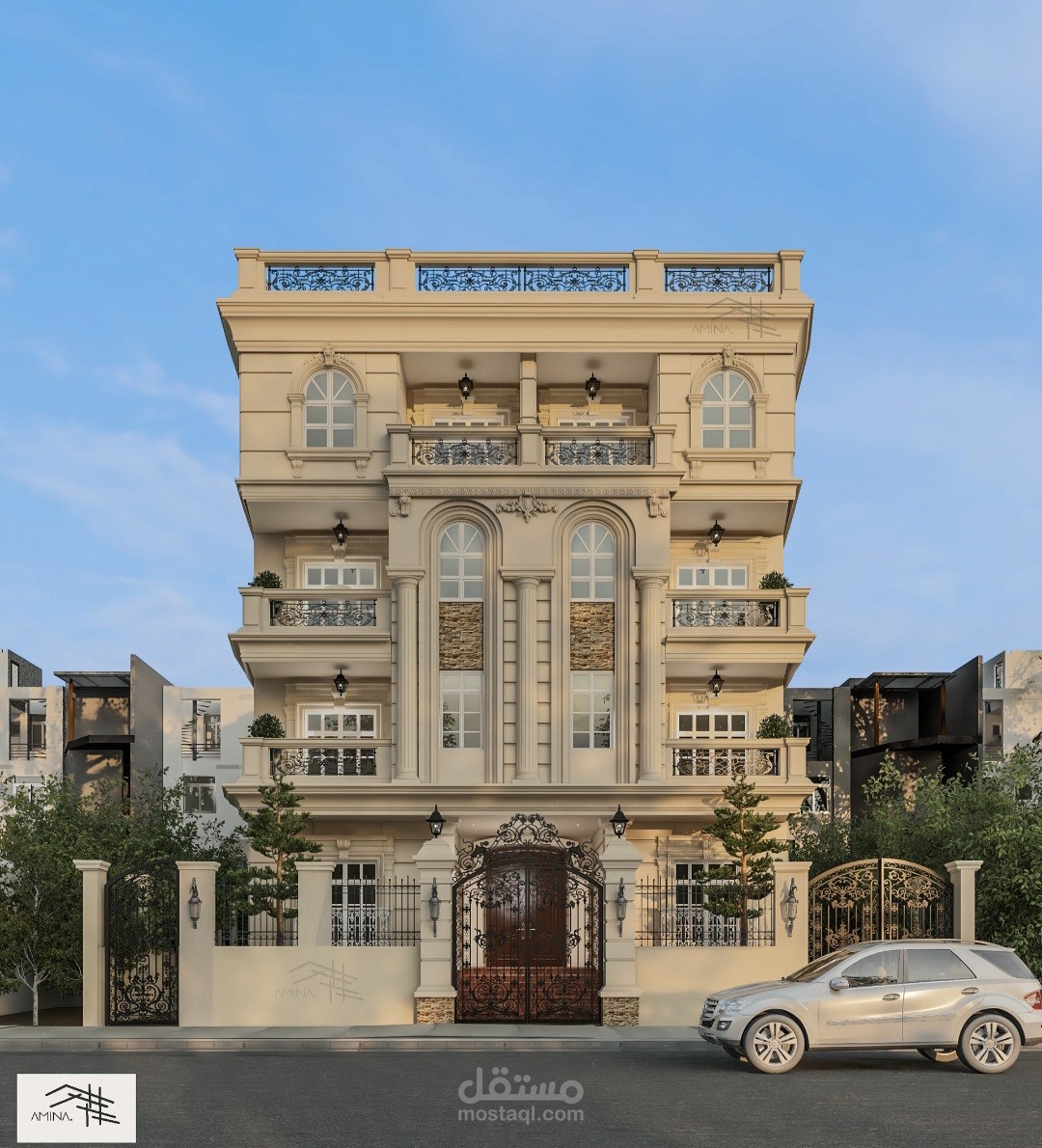 واجهة عمارة سكنية