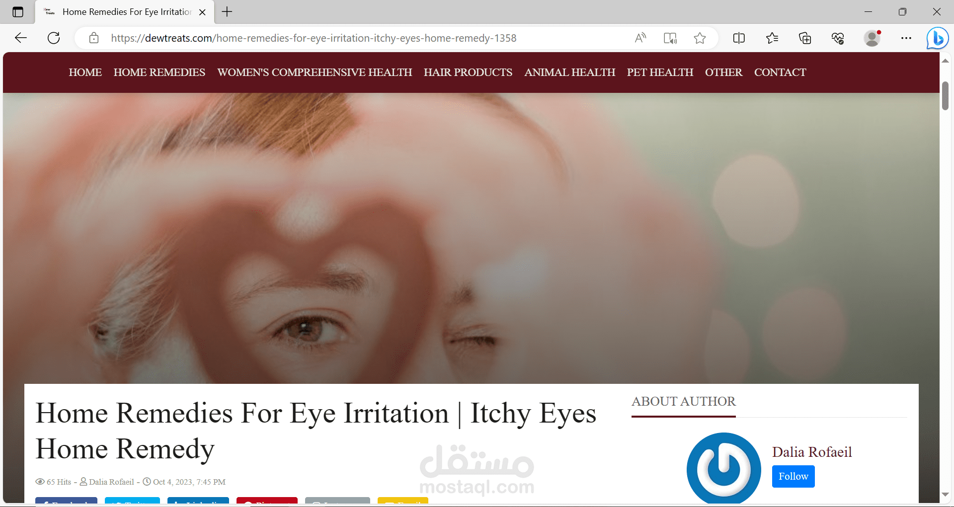 Home remedies for eye irritation | Itchy eyes home remedies
