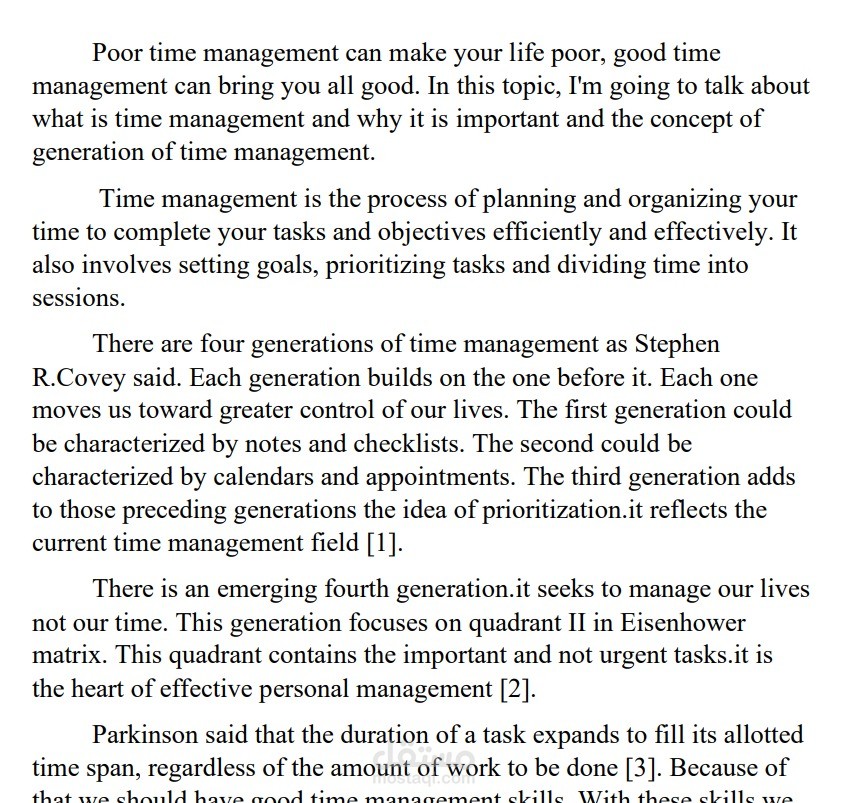 good time management