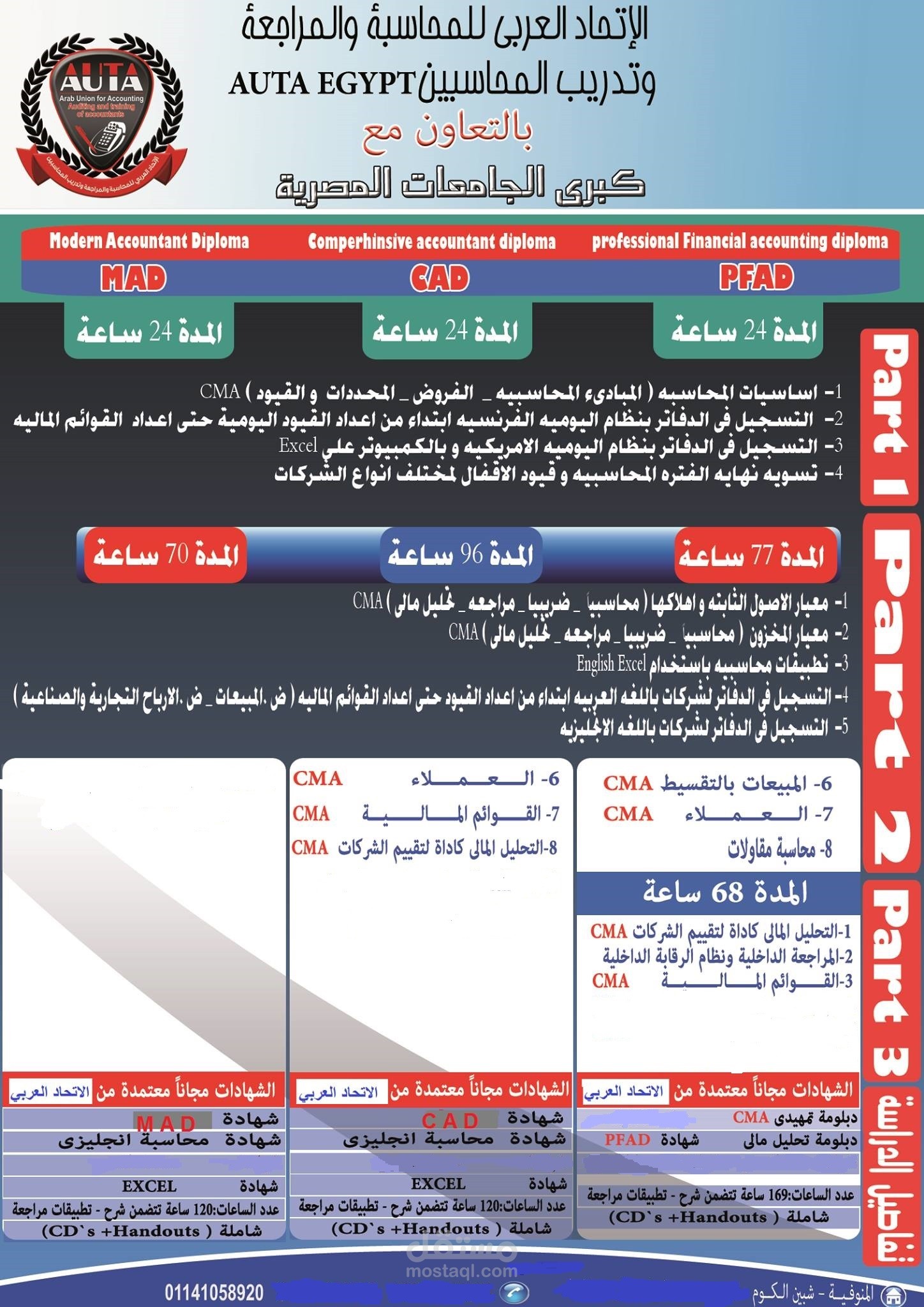 محاضر لتدريب المحاسبين وتأهيلهم لسوق العمل الفعلي بالاتحاد العربي لتدريب المحاسبين
