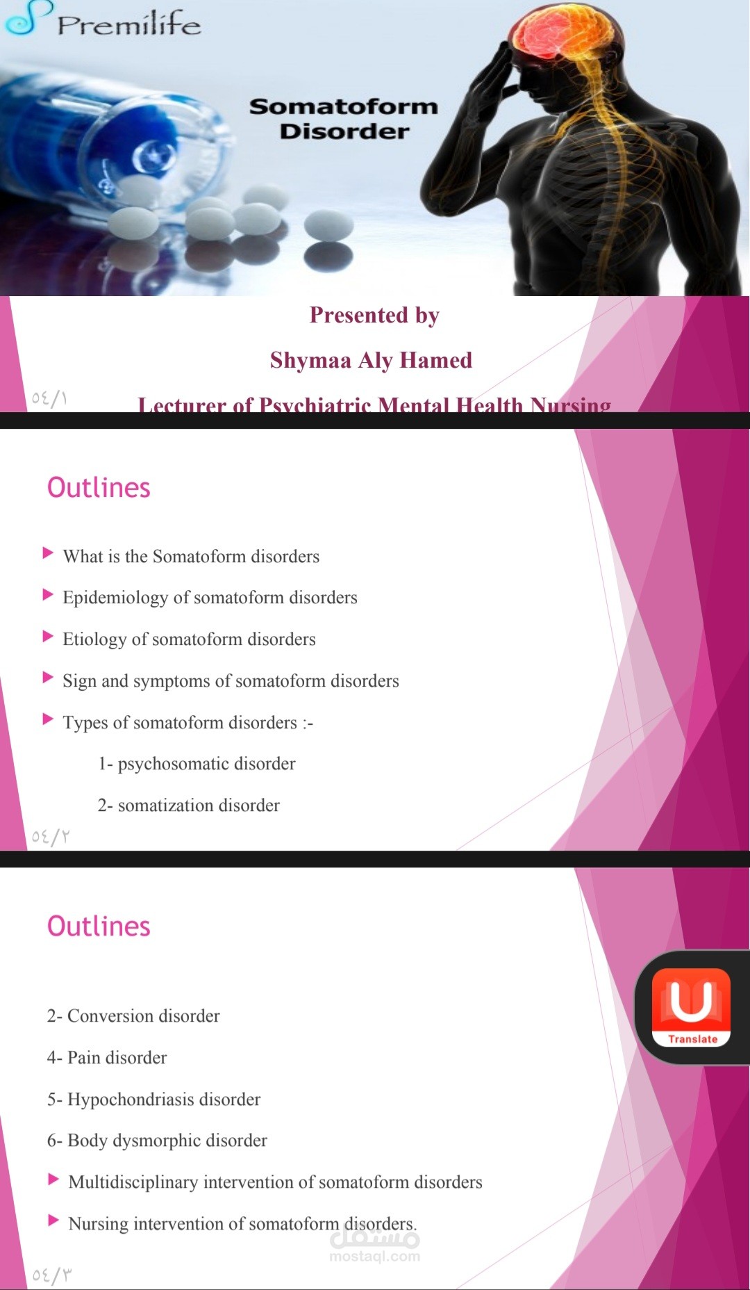 Somatoform disorders