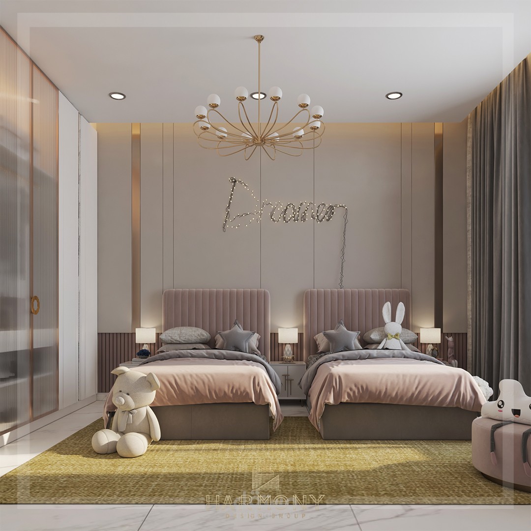 تصميم غرفة بنتين في سلطنة عمان