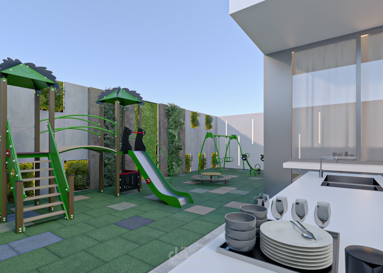 تصميم حديقة داخلية بفيلا