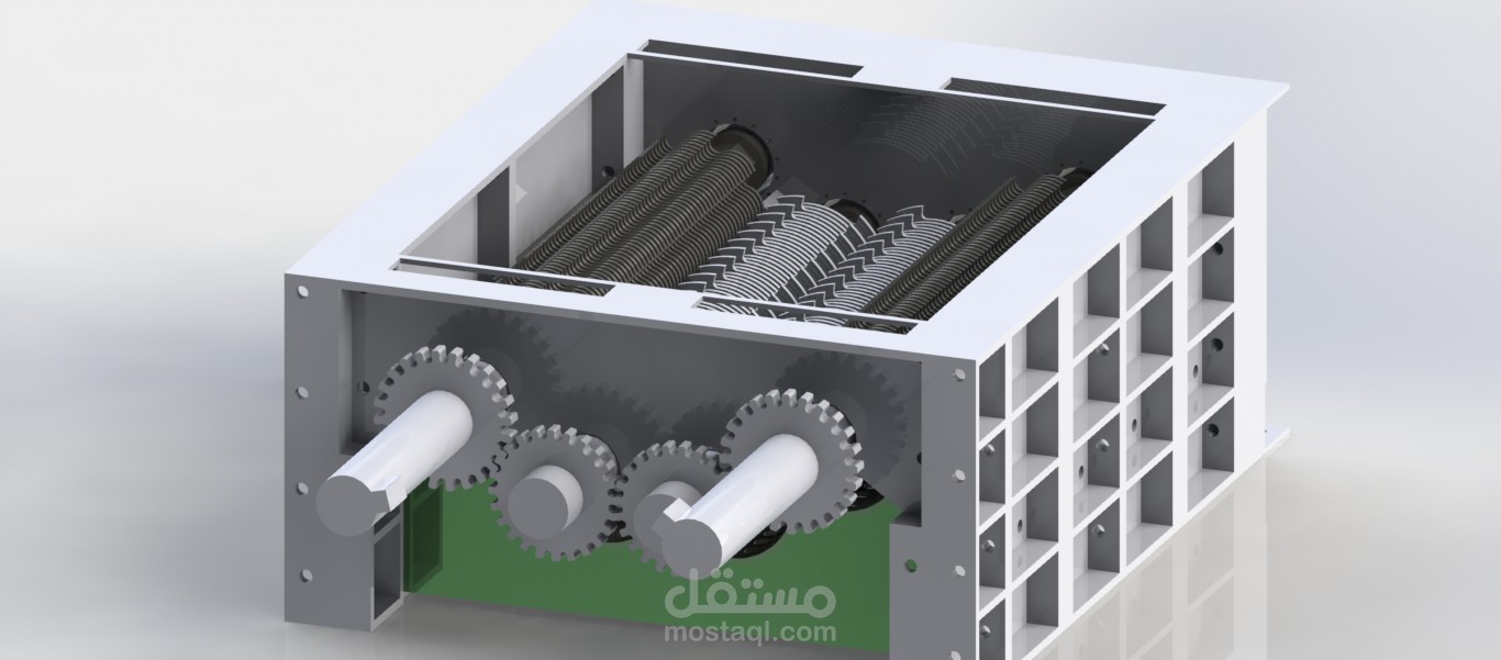 تصميم آلة قطع البلاستيك
