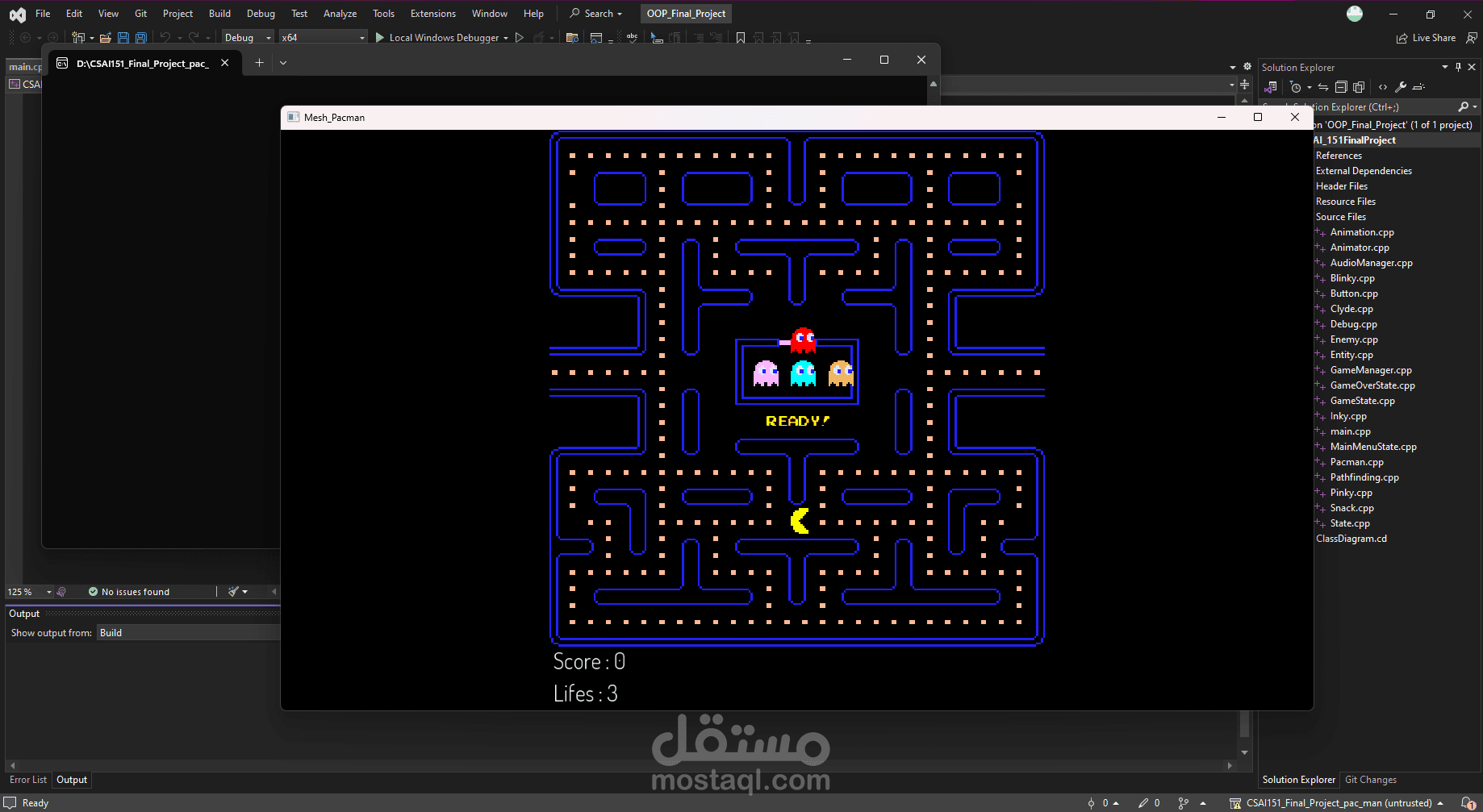 إعادة بناء لعبة Pac-Man