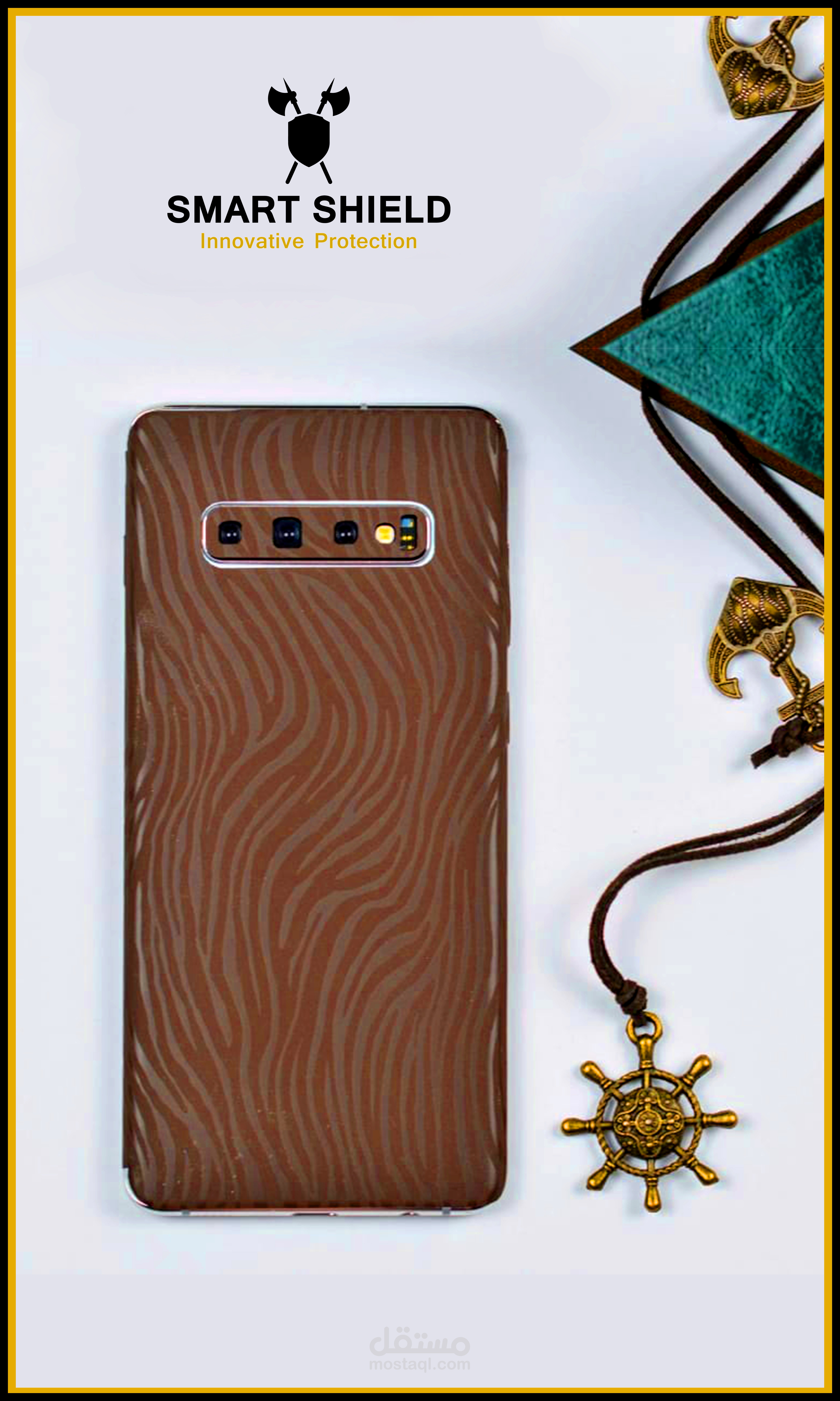 تصميمات انستجرام وشاشة عرض لشركة  smart shield