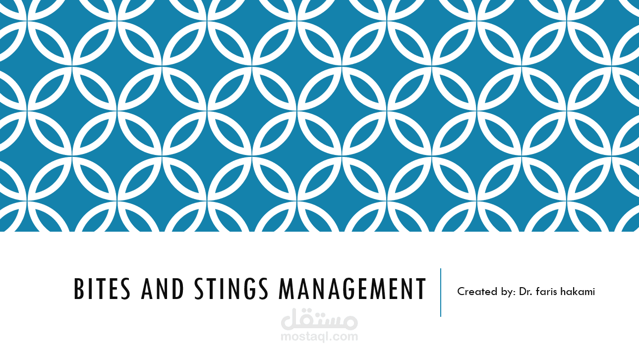 bites and stings management