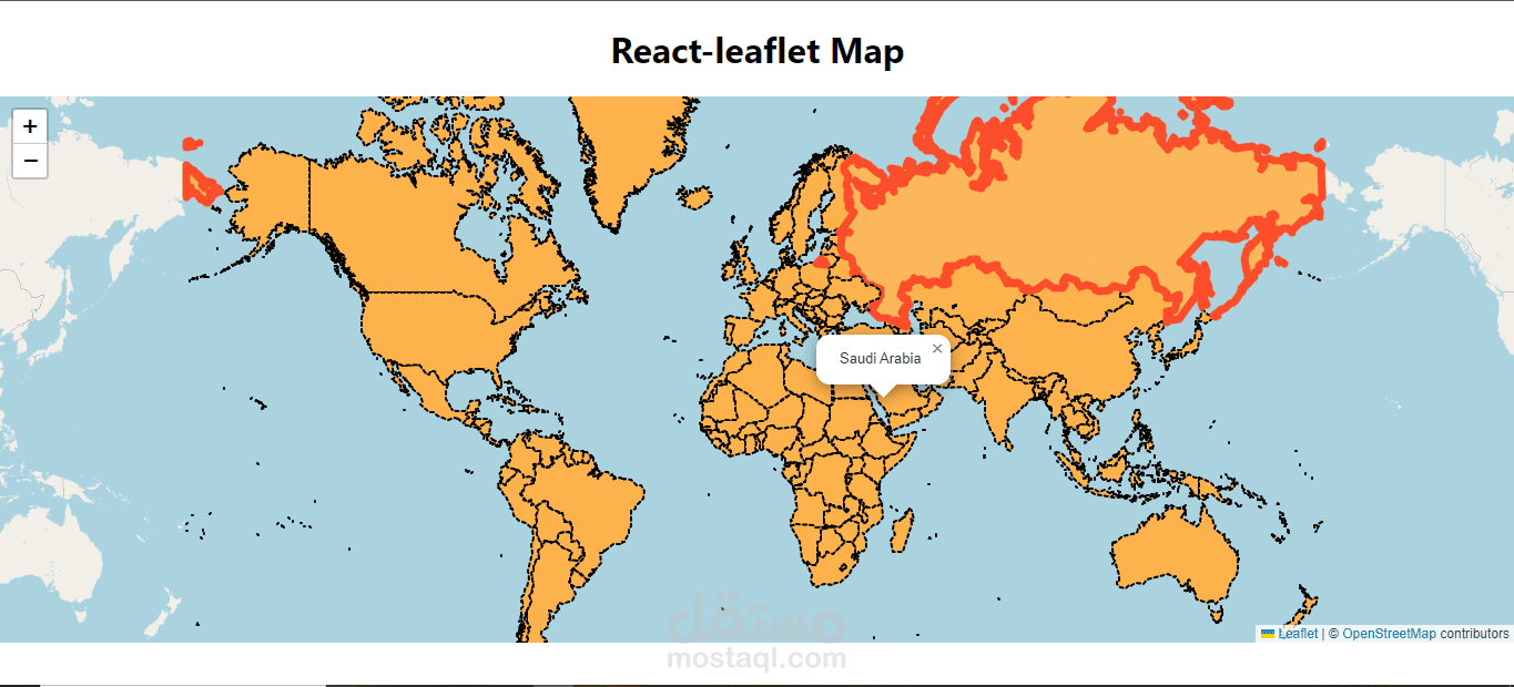 React Leaflet Web Map Open Source GIS