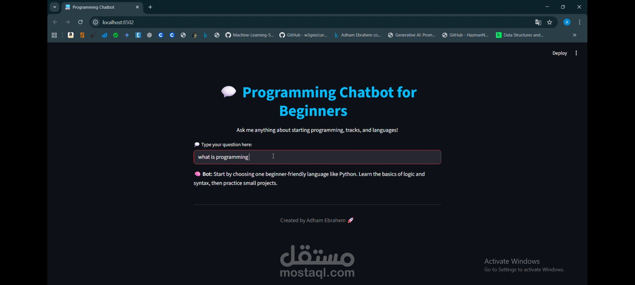 Faqs Chatbot