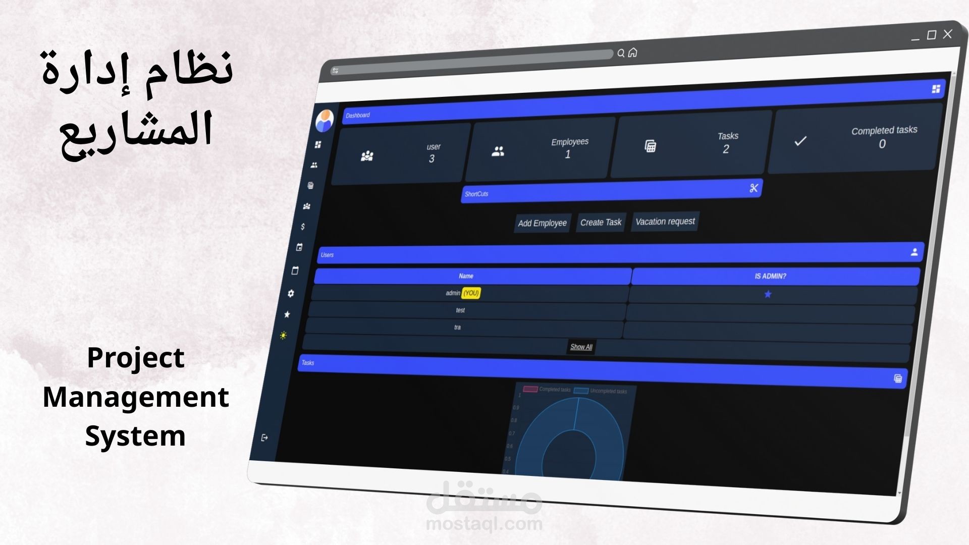موقع لإدارة الشركة