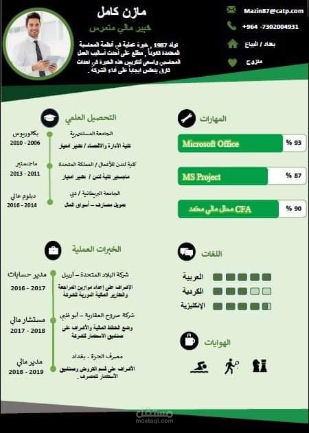 انشاء سيرة ذاتية