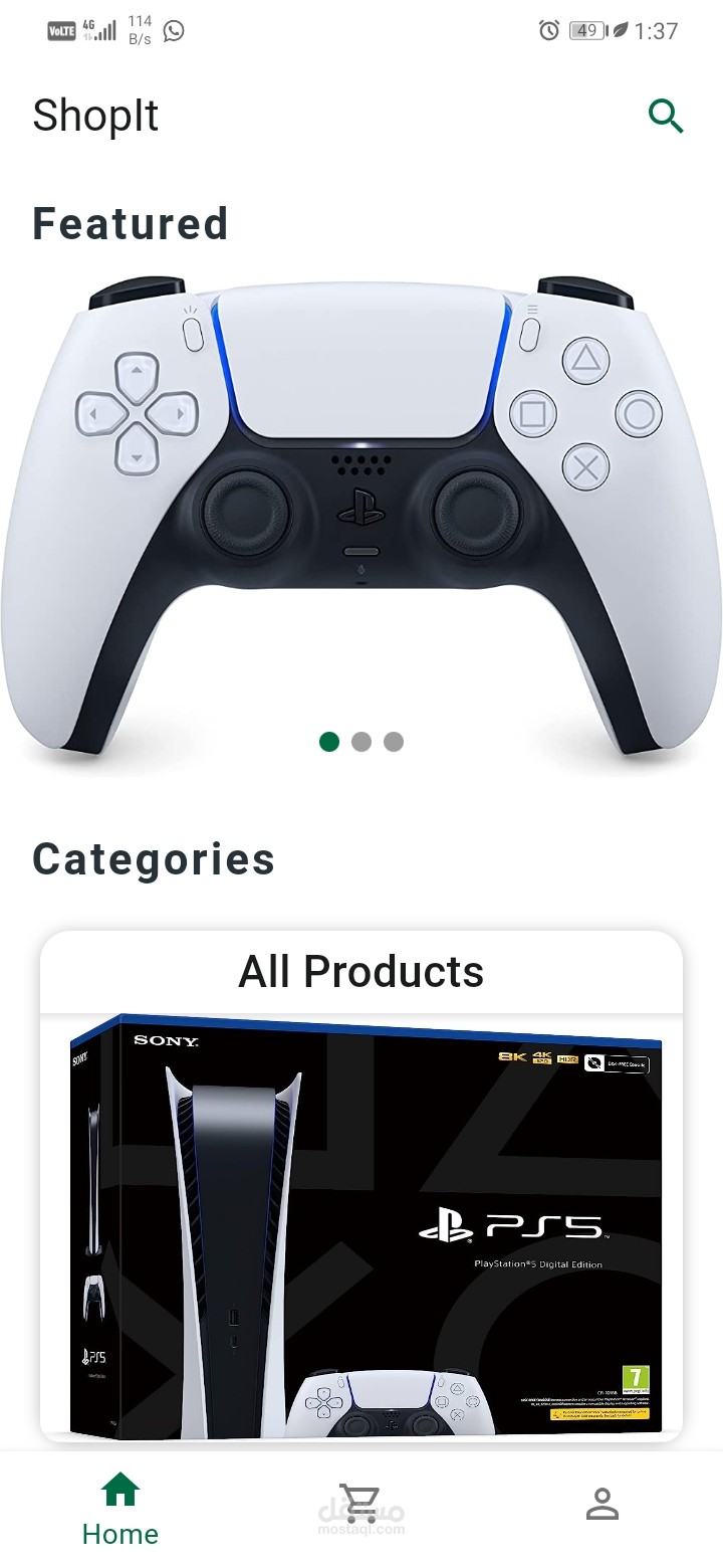 Flutter E-commerce App