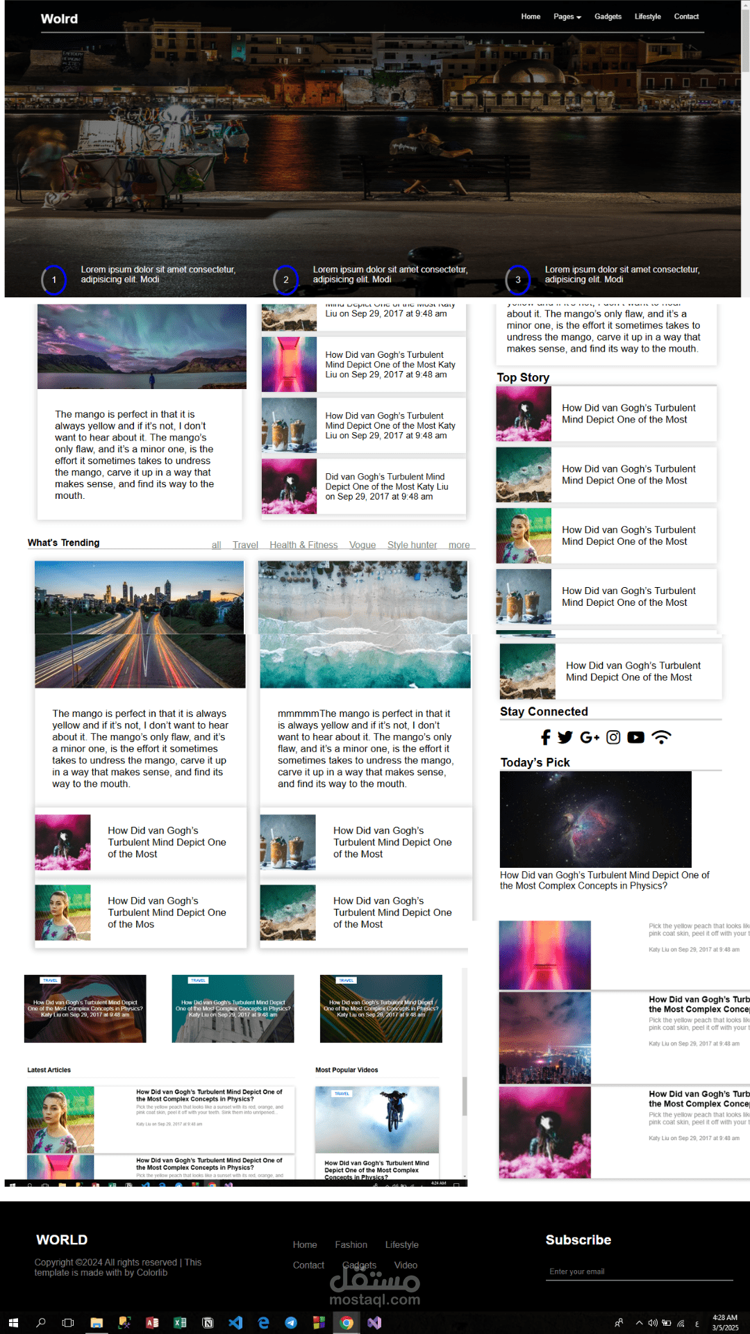 Discover the World – Articles & Videos Platform