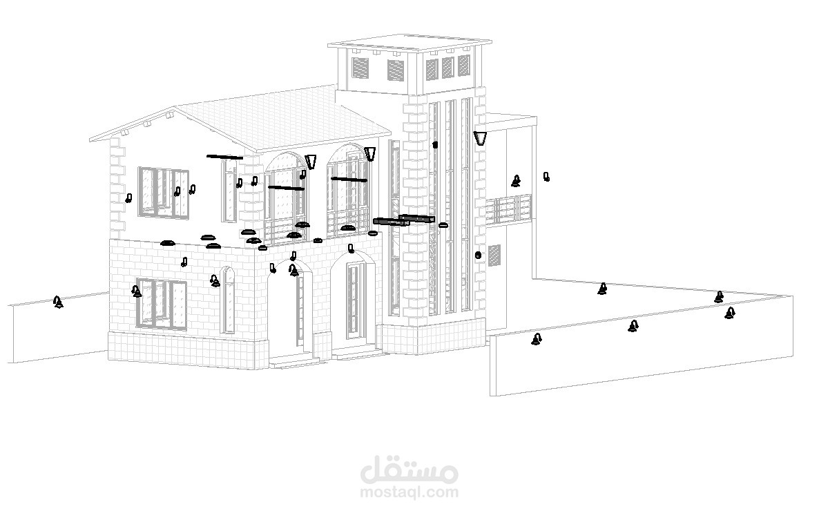 تصميم أعمال الأنارة بستخدام الريفيت