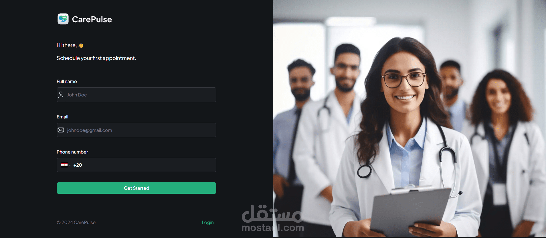 تطوير منصة حجز مواعيد طبية متكاملة (Full-Stack) بتحديثات فورية وتحليلات تفاعلية — Node.js · React.js