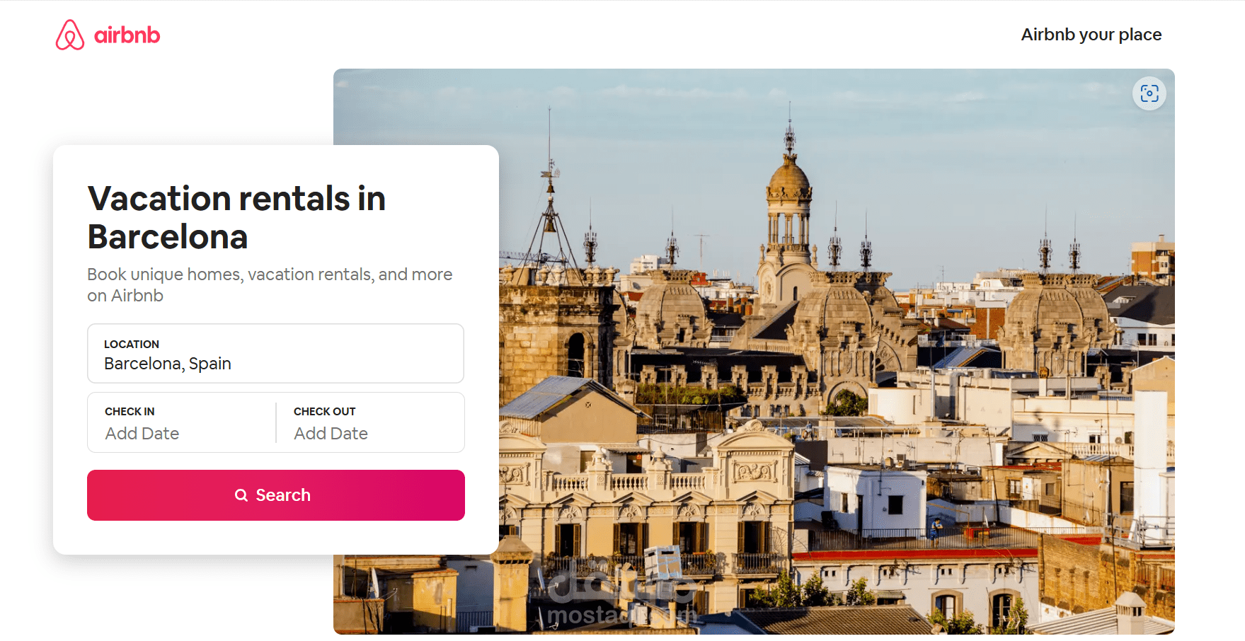 أماكن الإقامة في برشلونة من موقع Airbnb