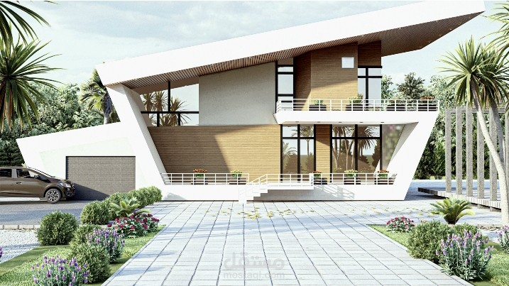 تصميم خارجي لفيلا سكنية