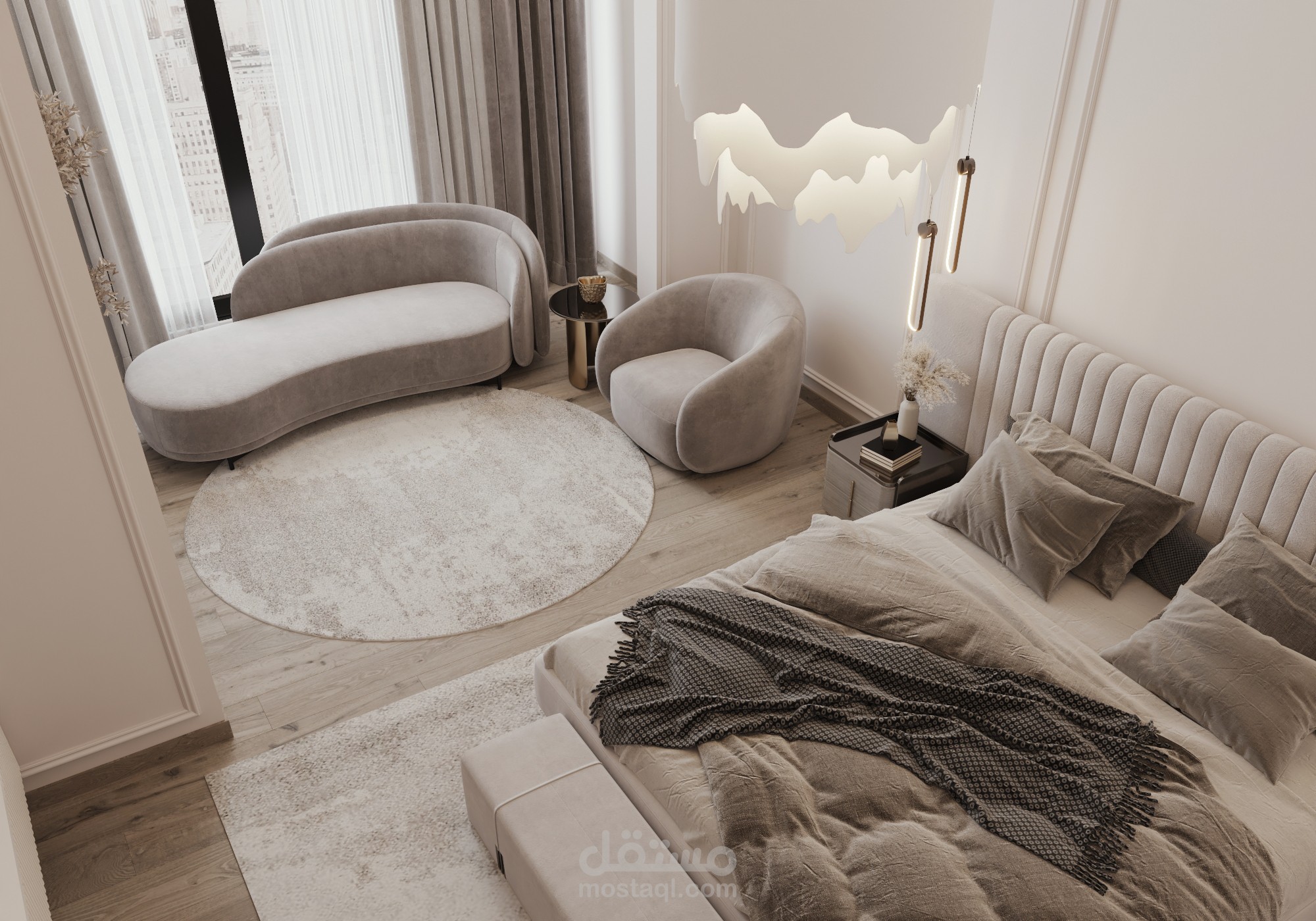 تصميم غرفه نوم فتاة شابة