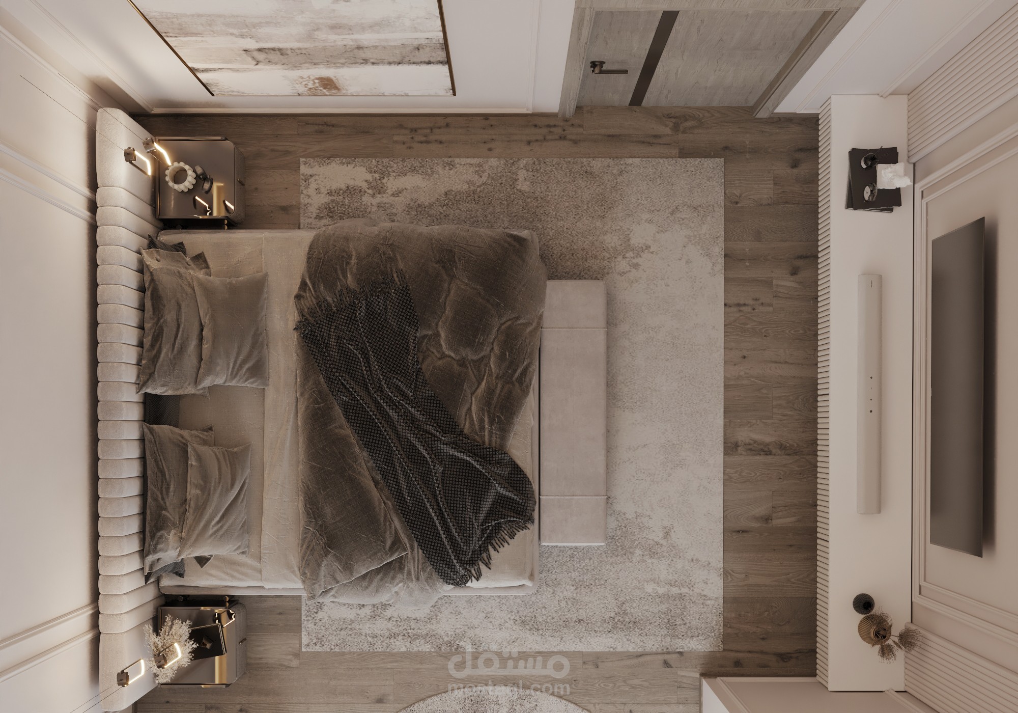 bedroom in 360°