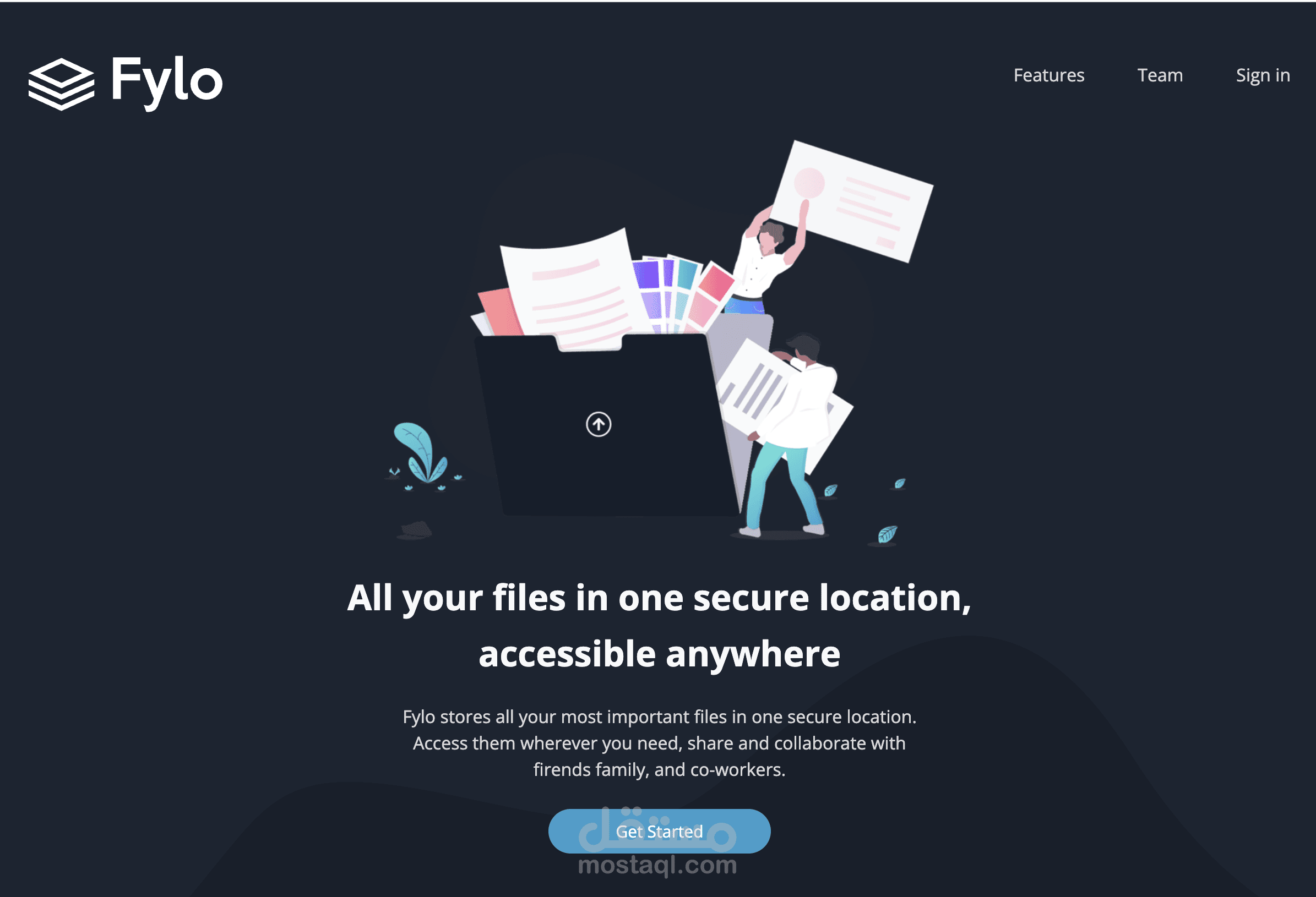 Fylo Landing page