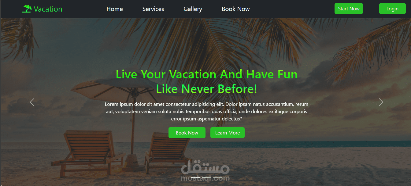 Vacation Website