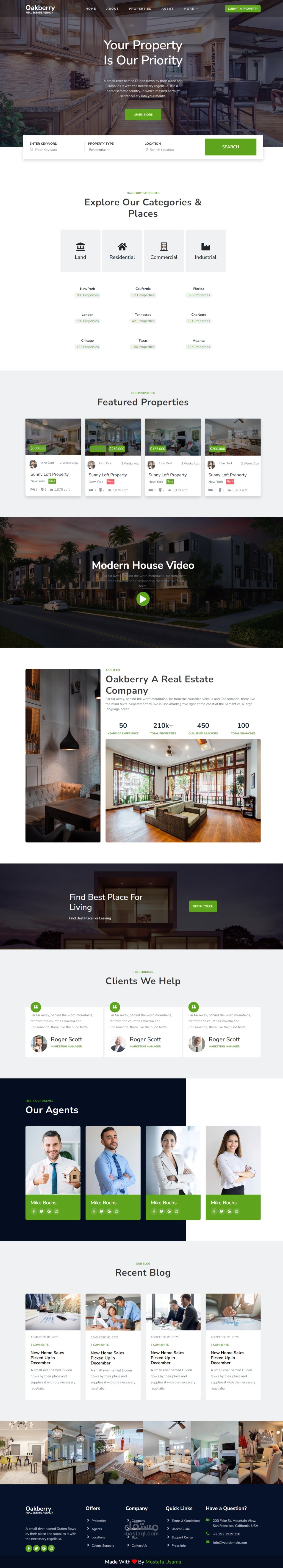 Real estate website